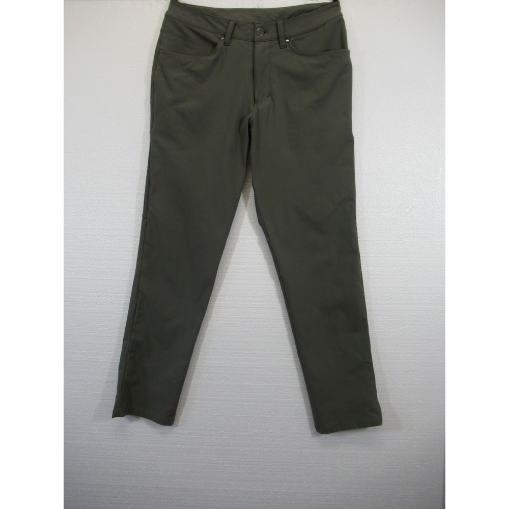 Lululemon ABC Pants Men 30 Green Warpstreme Slim Stretch lm5967s